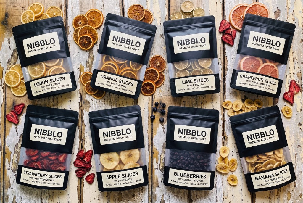 Nibblo handmade dried fruit range